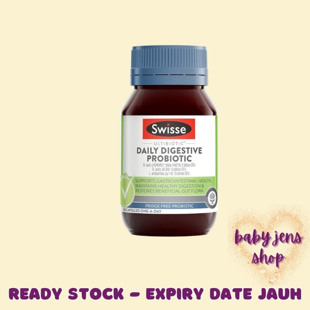 Swisse Ultibiotic Daily Digestive Probiotic 30 Capsules