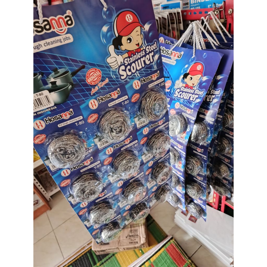 ( isi 12 biji ) gosok panci jumbo T80 hosana