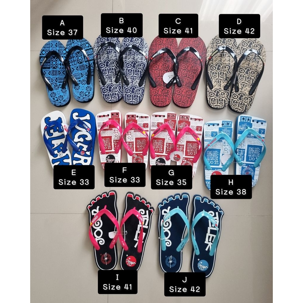 READY SENDAL JOGER. SANDAL JEPIT JOGER SESUAI FOTO AJA. ORIGINAL JOGER. OLEH OLEH BALI