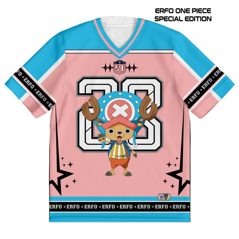 Jersey Anime One Piece Chopper No. 28 - Kaos Full Print Manga Pria Wanita (BENGHAR Special Edition)