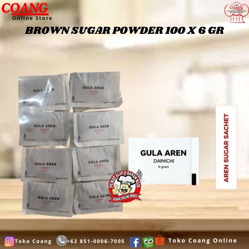 

BROWN SUGAR POWDER 100 X 6 GR