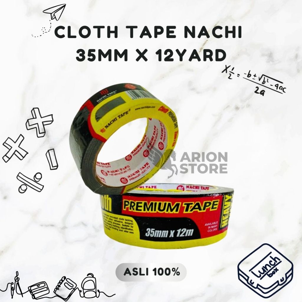 

[ARION STORE] ISOLASI NACHI MASKING TAPE 35MM x 12Yard (1,5 INCH) / LINEN / ISOLASI LINEN NACHI [ROL]