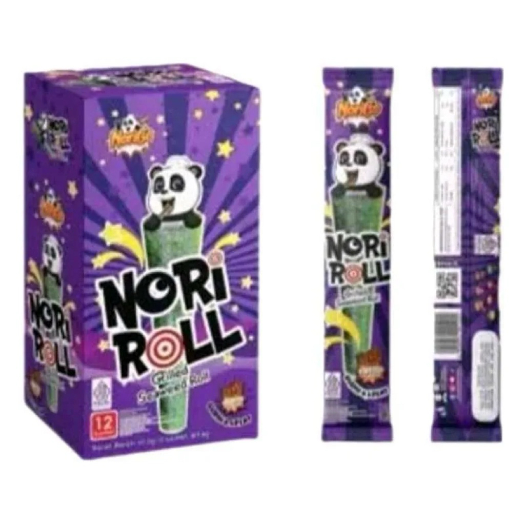 

NORIGO NORI ROLL [1 BOX ISI 12 PCS @2,5G] | NORIGO RUMPUT LAUT | NORIGO NOTI ROLL BBQ PEDAS | RUMPUT LAUT PANGGANG