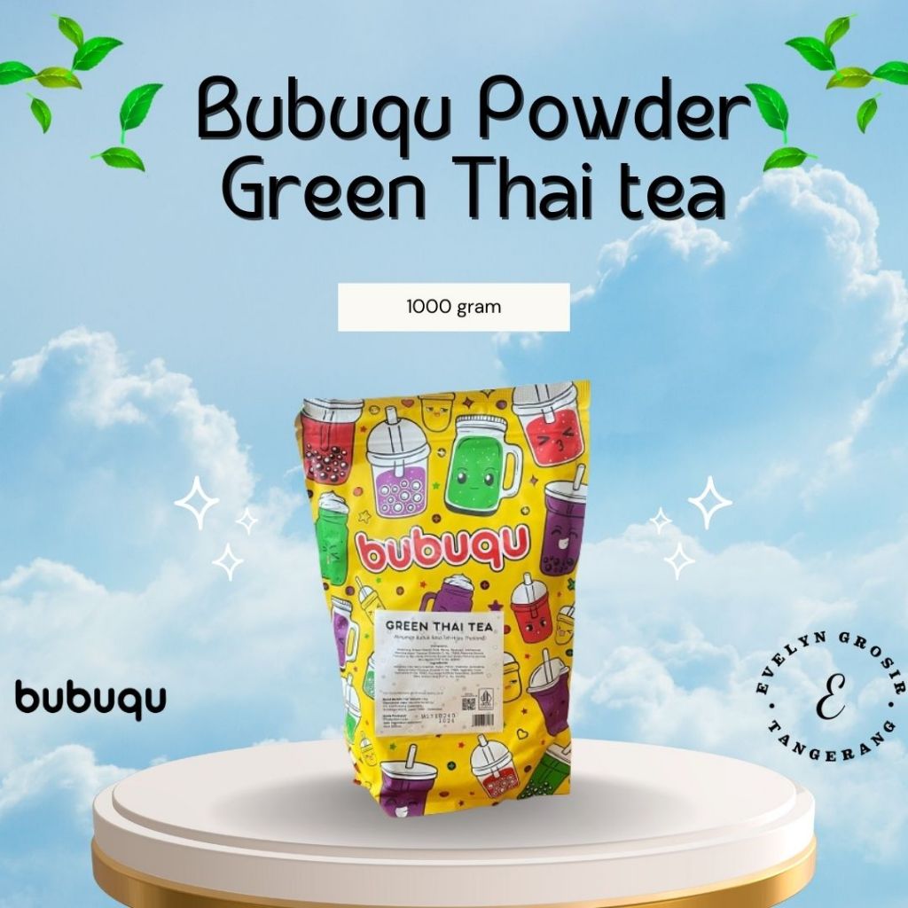 

Bubuqu Powder Drink Green Thai Milk Tea - Bubuk Minuman Teh Susu Hijau