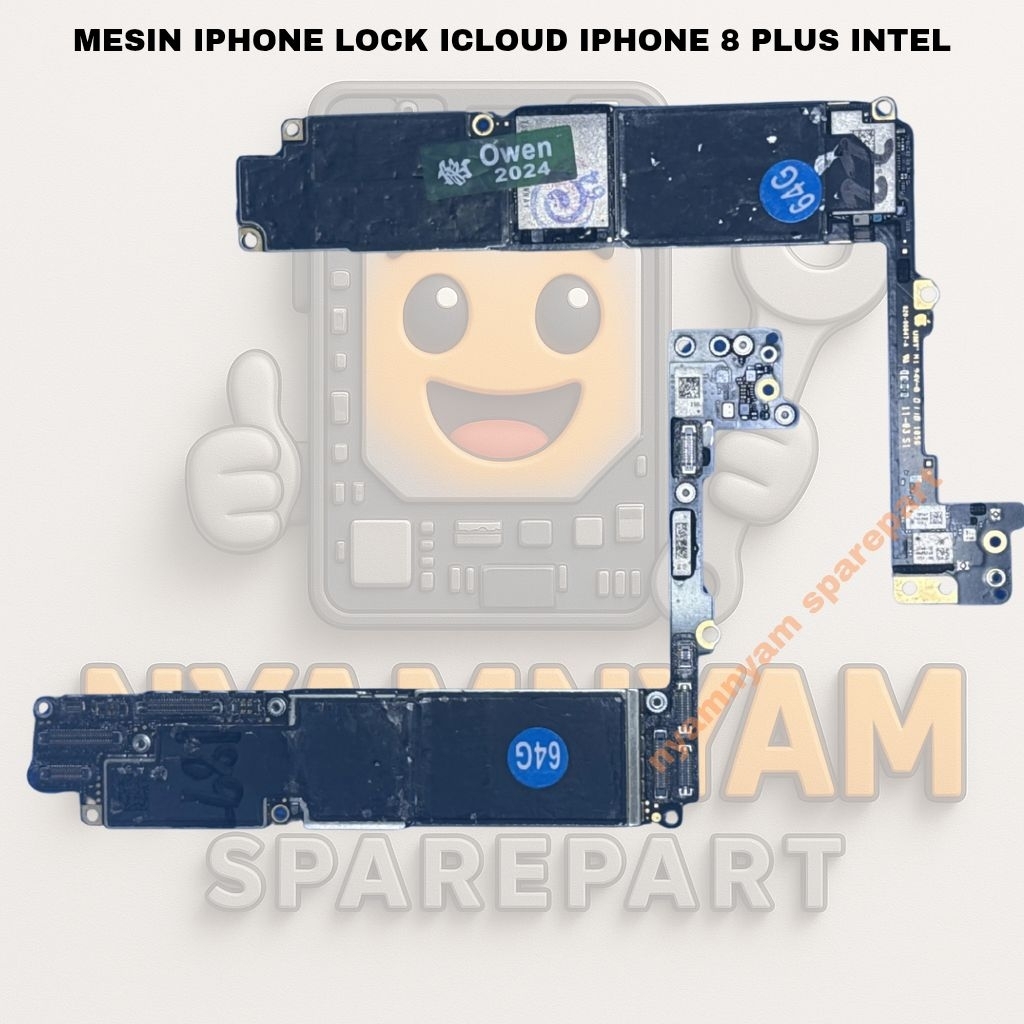 mesin lock icloud iphone 8 plus intel / qualcome