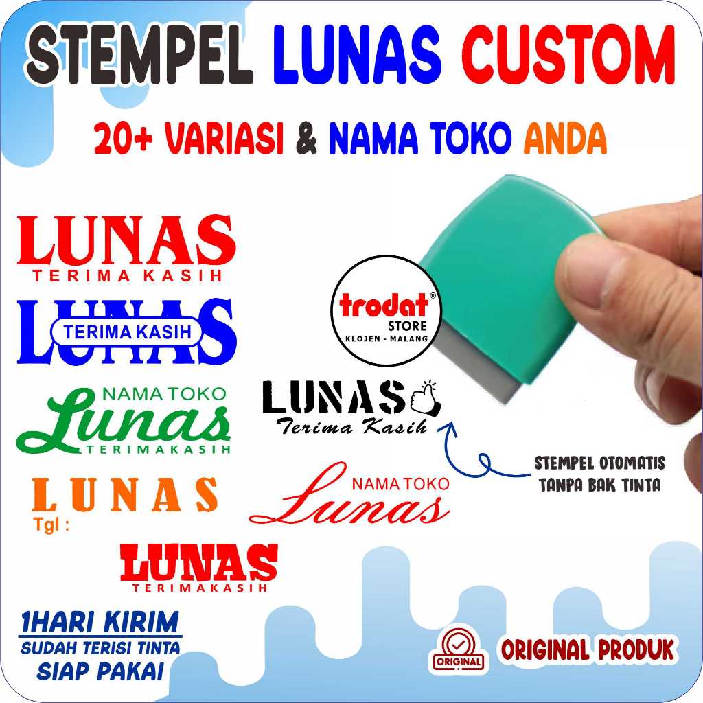 

[1HARI JADI] STEMPEL LUNAS CUSTOM NAMA TOKO/STAMPEL GANTUNGAN KUNCI MINI MURAH