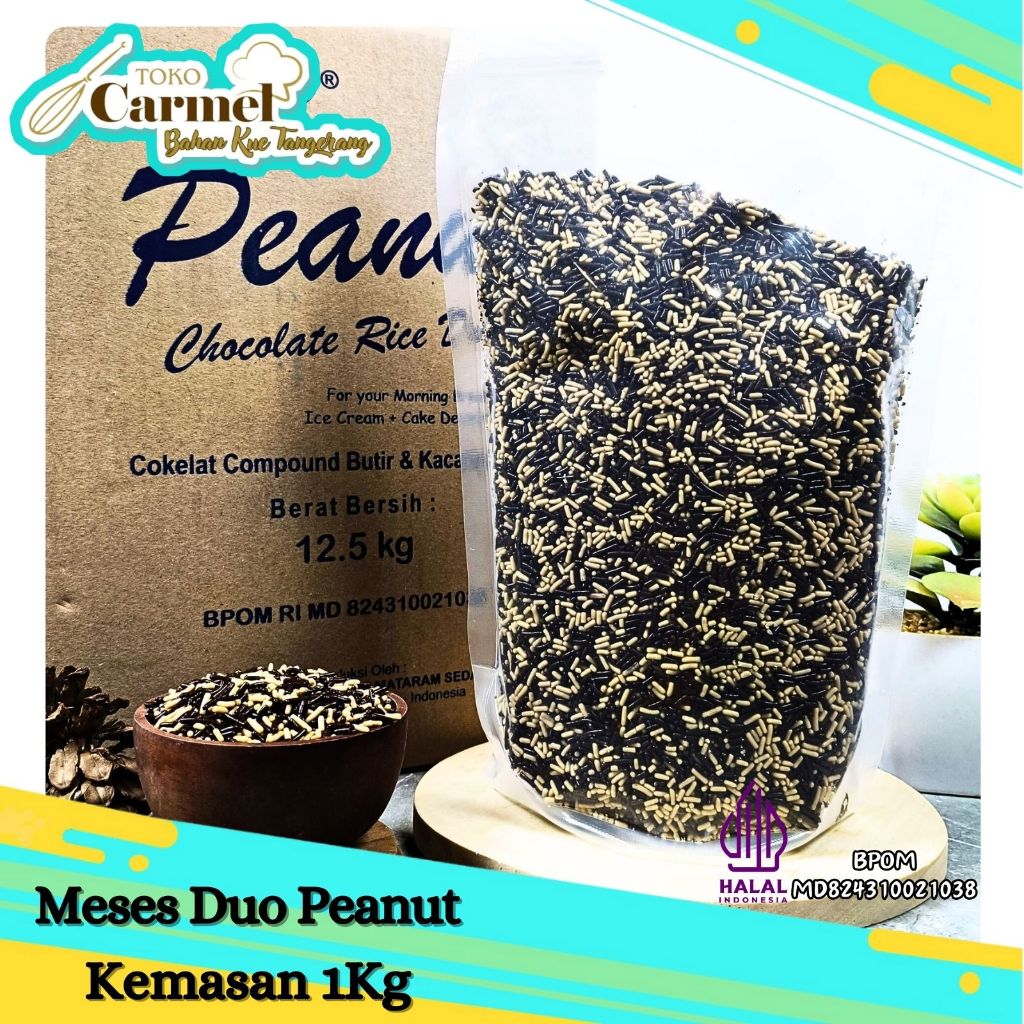Meses Coklat Kacang 1kg / 250gr - Meises Lagie 2
