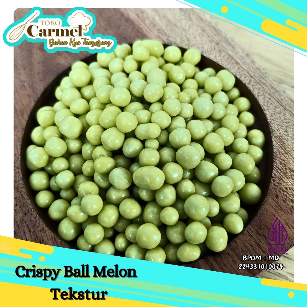 Elmer Crispy Ball Coklat 100gr - Topping Donat Choco Caviar biskuit coklat 4