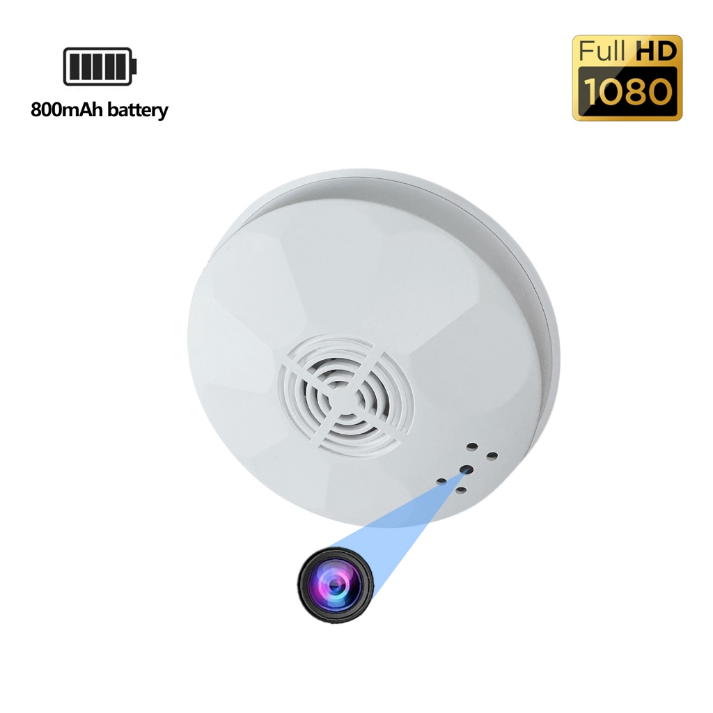 Hidden Camera Wifi Full HD 1080P Model Smoke Detector Spy Kamera CCTV Pengintai Pengawas Sistem Keam