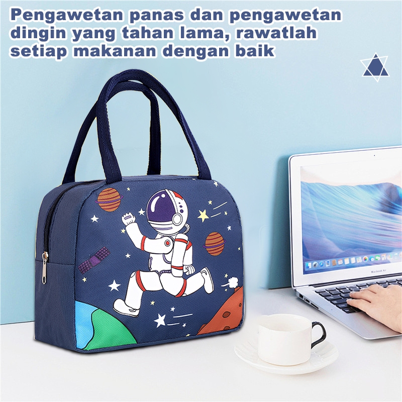 Tas Makanan Astronot Thermal  Pendingin & Penghanga Bawa Makanan  - Anti Tumpah , Anti Air & Tahan P