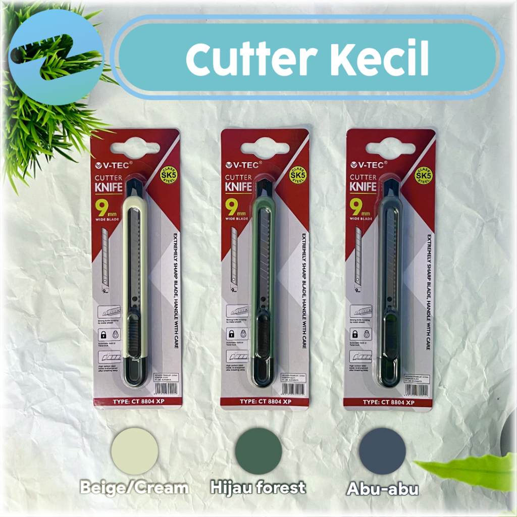 

Cutter Kecil V-TEC 9mm – Praktis & Tajam
