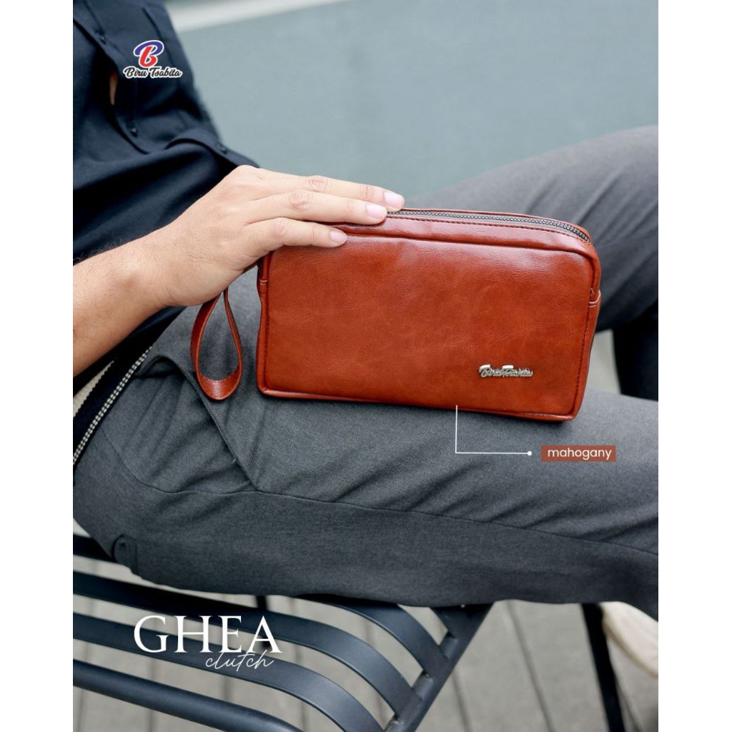 GFR - Clutch pria/Wanita unisex Ghea By Biru Tsabita Clutch elegan multifungsi terbaru bahan kulit s