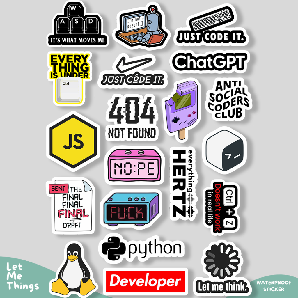 

Stiker Aesthetic Programmer Coding anti air