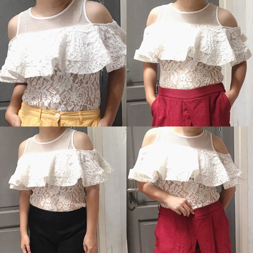 Atasan renda wanita  (preloved)