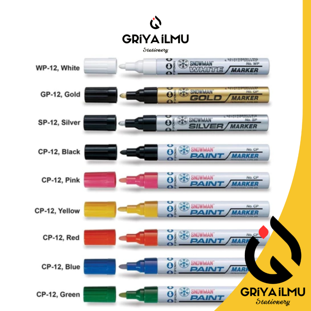 

Spidol Paint Marker SNOWMAN CP-12