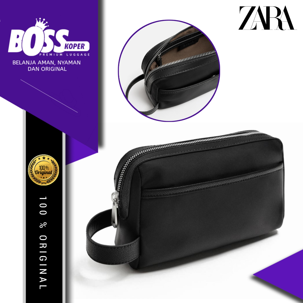 ZARA Clutch pria casual hand bag tas tangan daily original