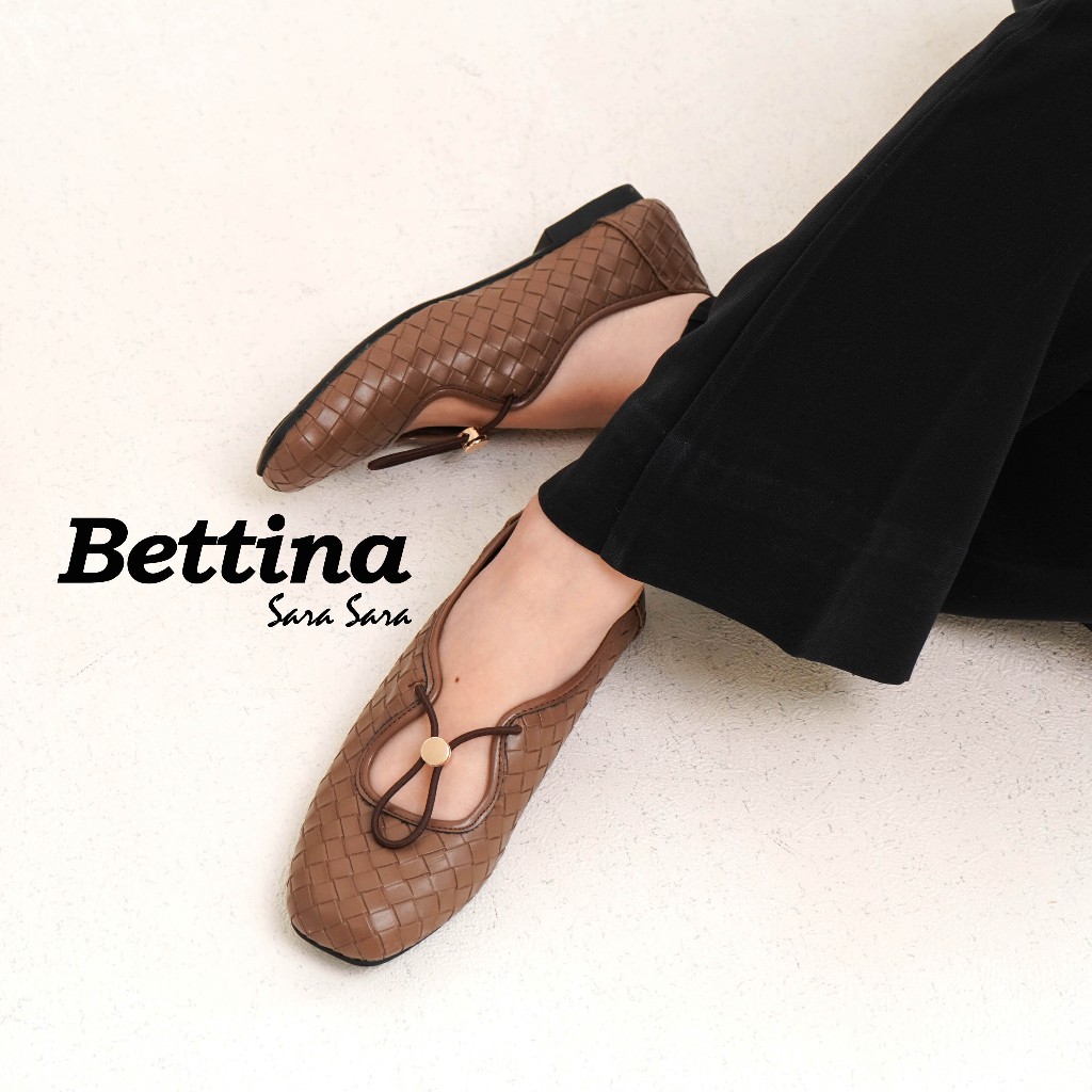 Sarasara - Sepatu Flatshoes Wanita Motif Anyam Bettina Series