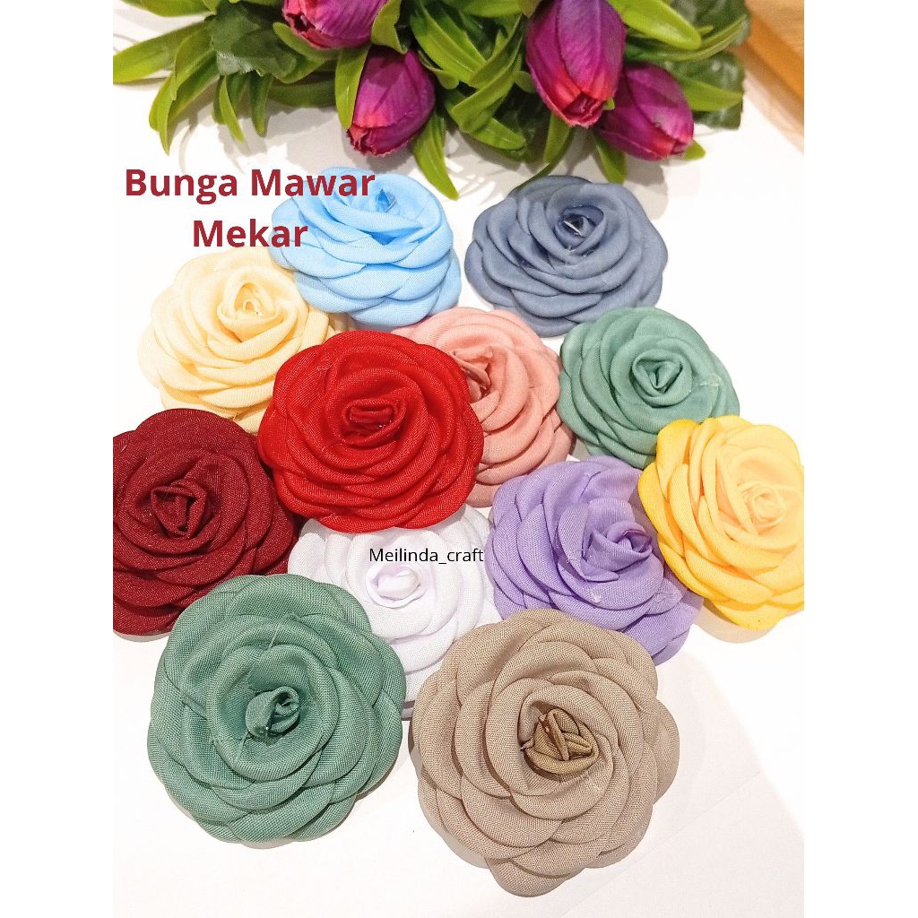 BROS BUNGA BESAR / JEPIT BUNGA / BUNGA MAWAR MEKAR