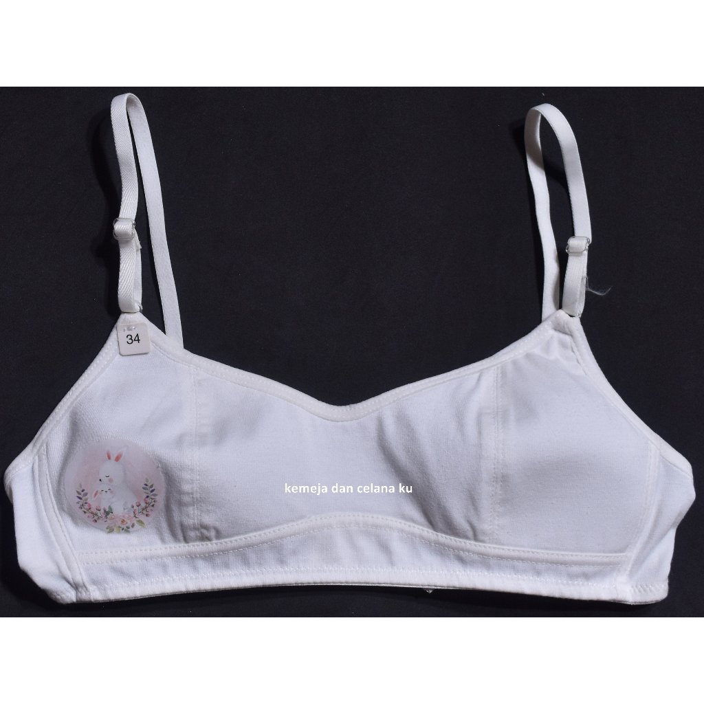 BRA Tanpa Kawat Nevada Wanita Putih Motif COX 25 #Bra Murah