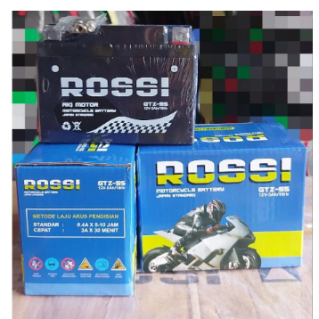 AKI MOTOR ROSSI GTZ5S MF 12V-5Ah/Hr AKI KERING BEAT VARIO SCOOPY SPACY ORIGINAL ROSSI - GTZ-5S