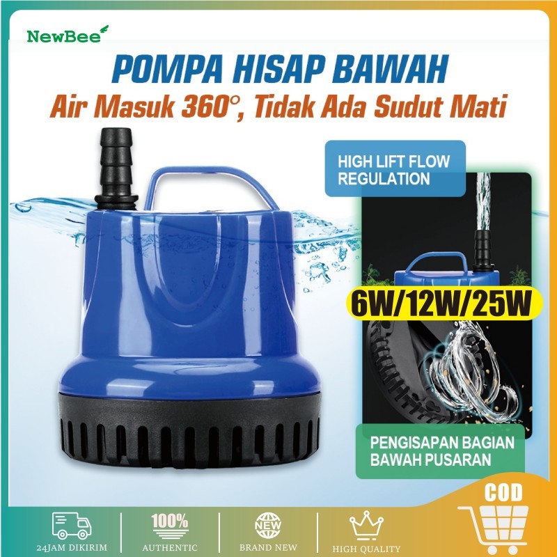 Pompa Air Celup Aquarium Kolam Ikan Submersible Water Pump Mesin Air Kolam Ikan Koi