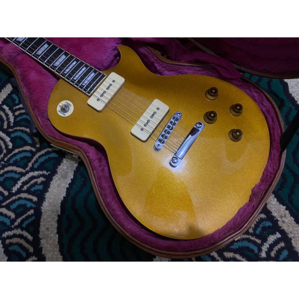Gitar J&D Brothers Les Paul Standard Model gold top P90