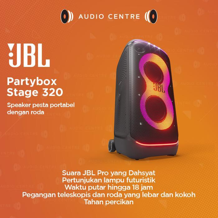 JBL Partybox 320 Partybox Stage 320 Portable Bluetooth Speaker dan karaoke