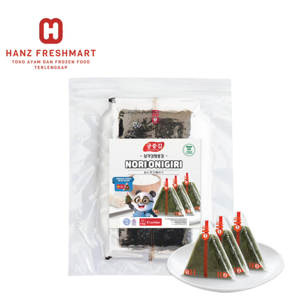 

Nori Onigiri / Nori Wrapper Khusus Bungkus Nori Triangle isi 10 Lembar - Hanz Freshmart