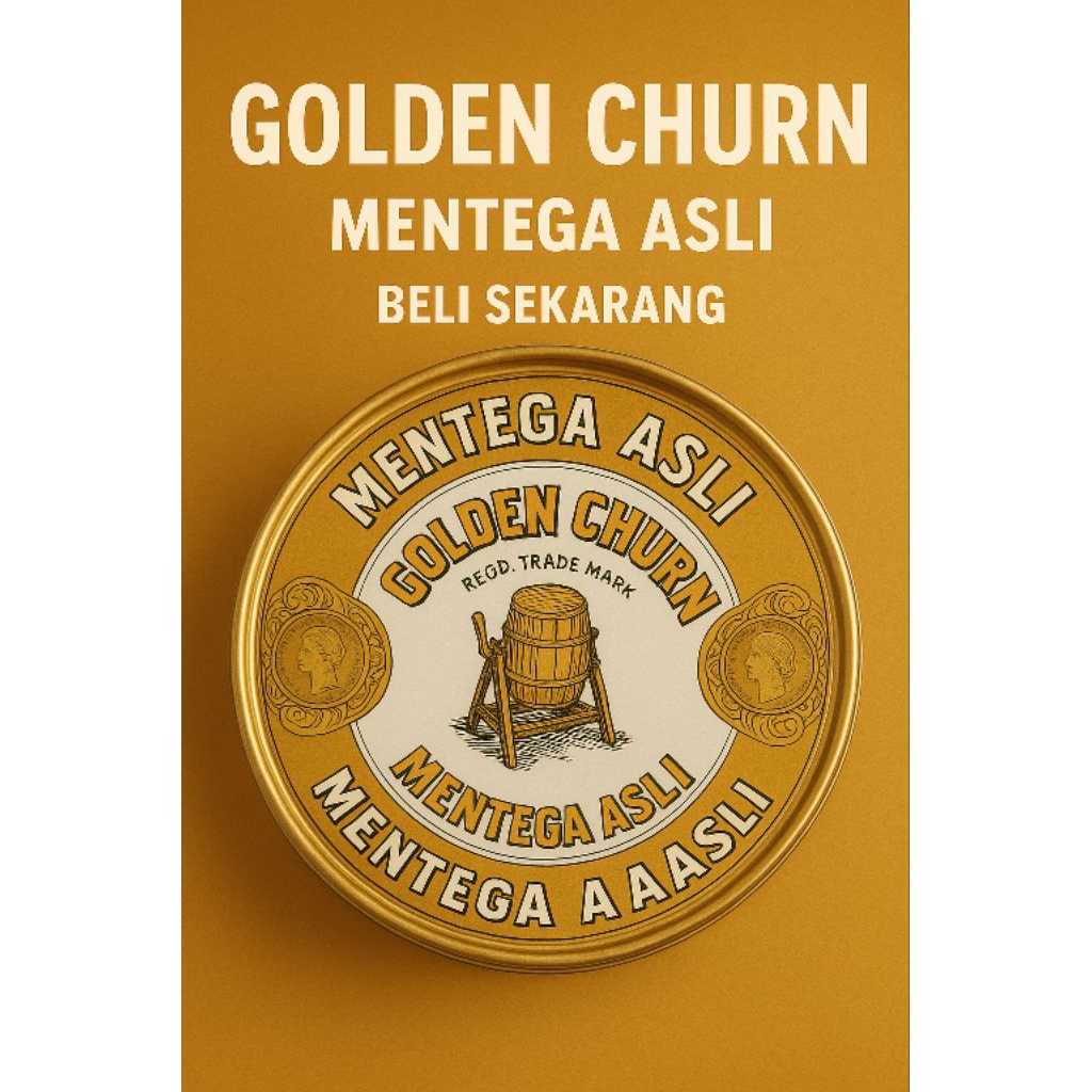 

Golden Churn Pure Creamery Butter 340 g – Mentega Premium Favorit Banyak Orang! ✨