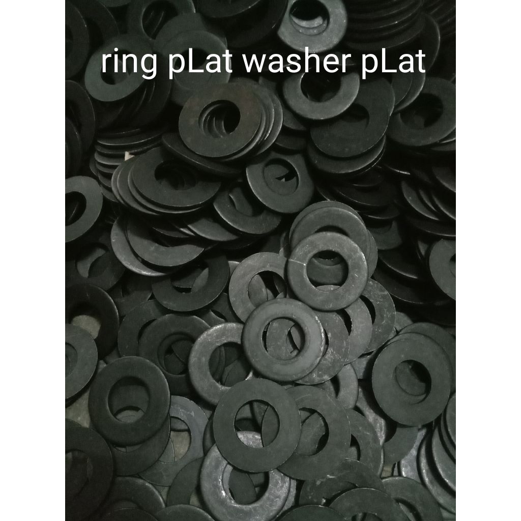 Ring PLat / Washer PLat baja hitam tebaL