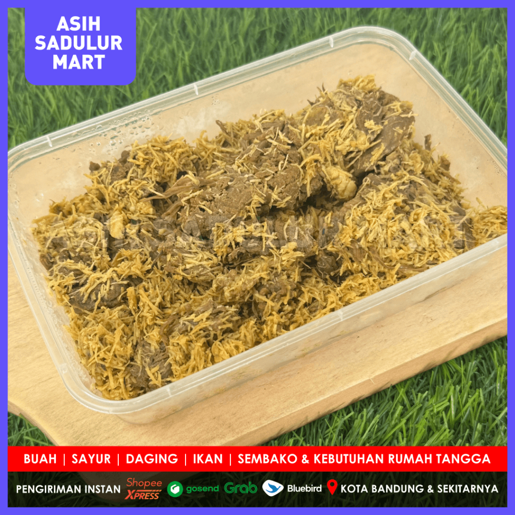 

Gepuk Sapi 200g Siap Makan | Asih Sadulur Mart Masakan Siap Saji
