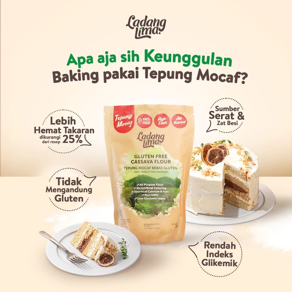 

Ladang Lima Tepung Mocaf 500 gr / Gluten Free