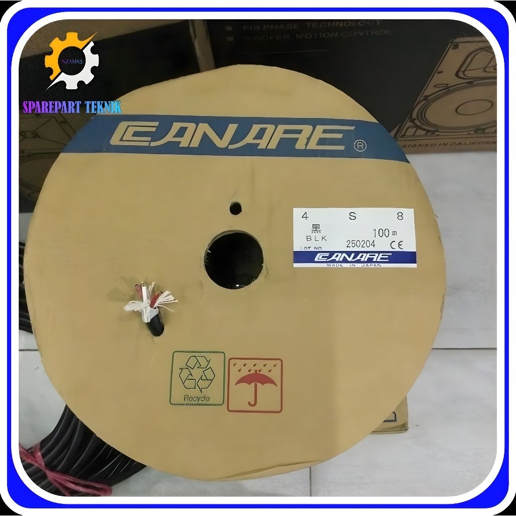 #FYP.   Kabel Audio/ Speaker CANARE 4S8 Original Per Roll Best Quality Produk