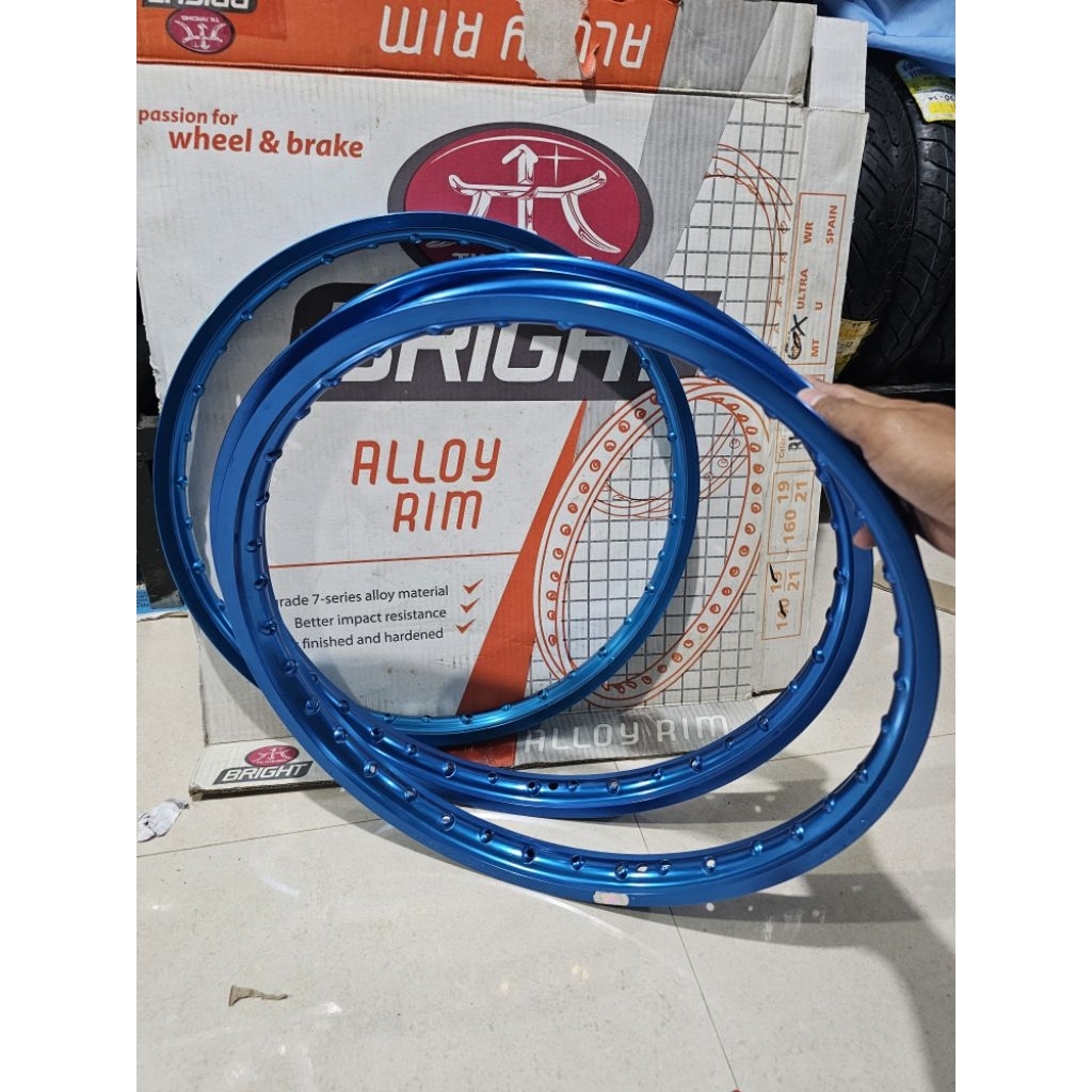 VELG PELEK TK JAPAN 120-18 NOS NEW OLD STOK 120 RING 18 ASLI WARNA BIRU HARGA 1PCS