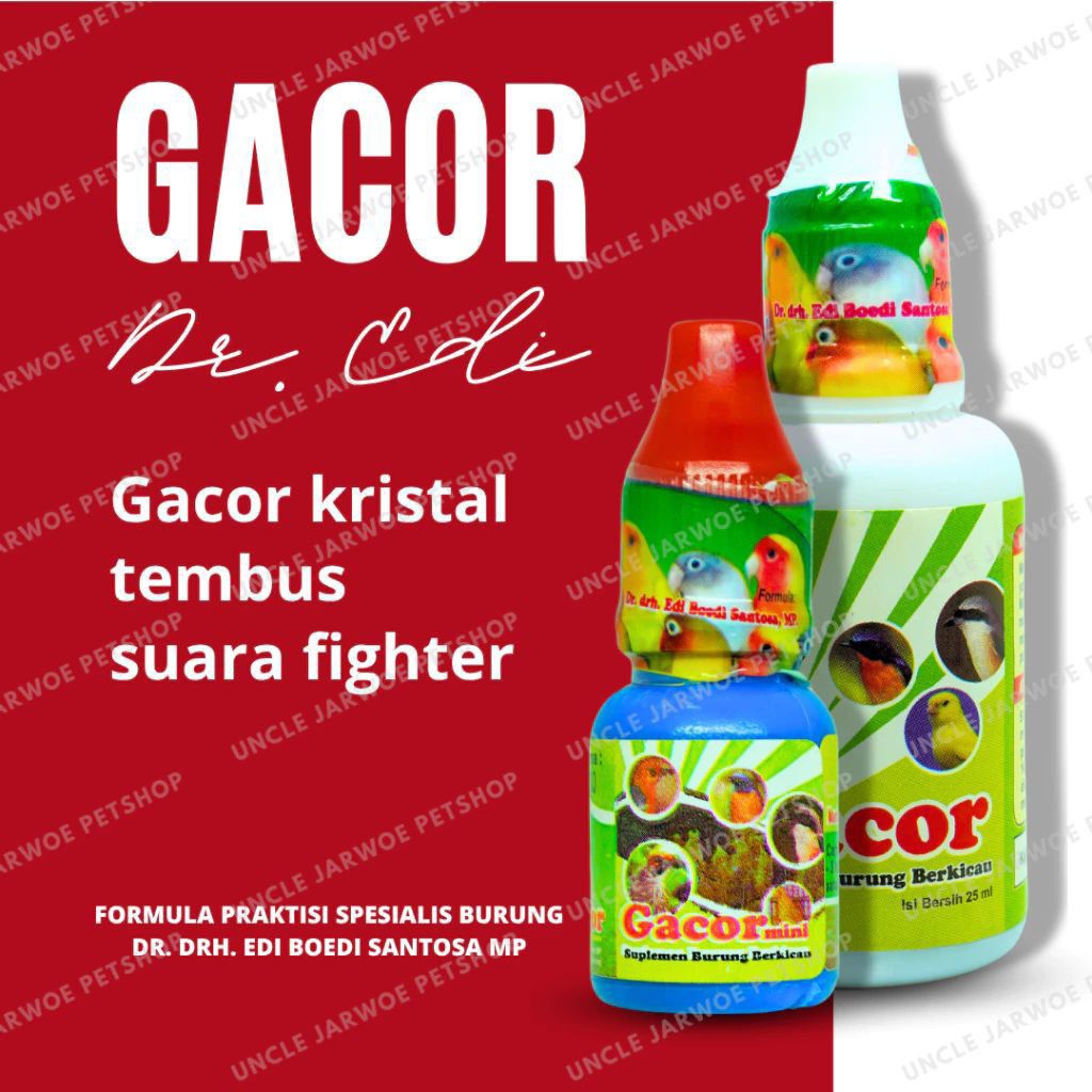 GACOR Dr.edhi vitamin burung meningkatkan kualitas kicau burung mengkristalkan