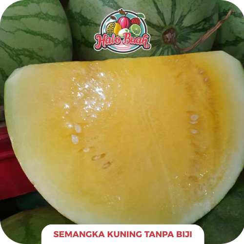 Buah Semangka Kuning Tanpa Biji 3-5kg - Fresh Variety