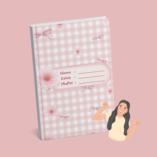 

Sampul Buku Aesthetic Sakura Ribbon Buku Kecil Besar