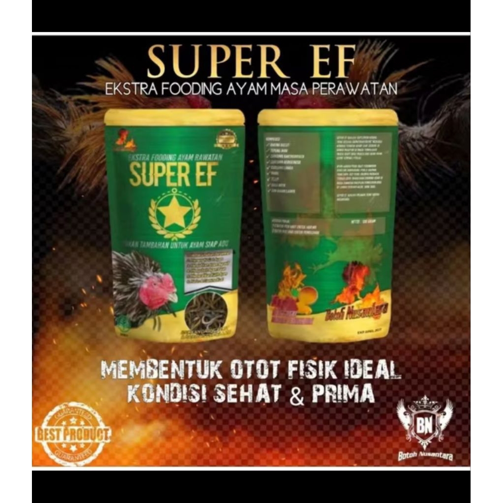 EKSTRA FOODING JAMU DOPING SUPER EF 500GRAM EKSTRAK BELUT DAN IKAN GABUS JAMU PEMBENTUKAN OTOT AYAM 