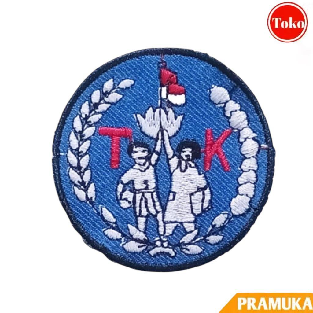 Badge TK Bordir / Logo Sekolah TK Bordir / Bed TK Bordir / Logo Sekolah Bordir / Logo Bordir Sekolah