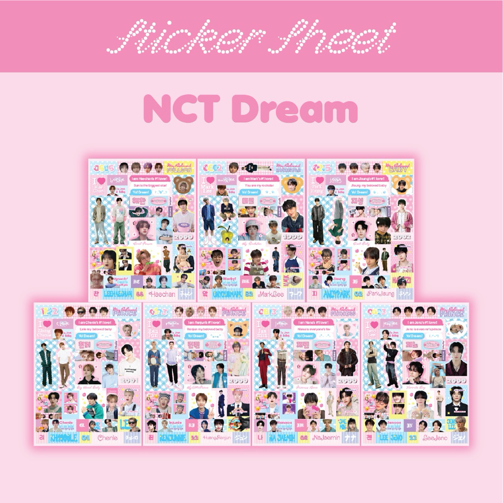 

NCT Dream deco sheet — Sticker glitter
