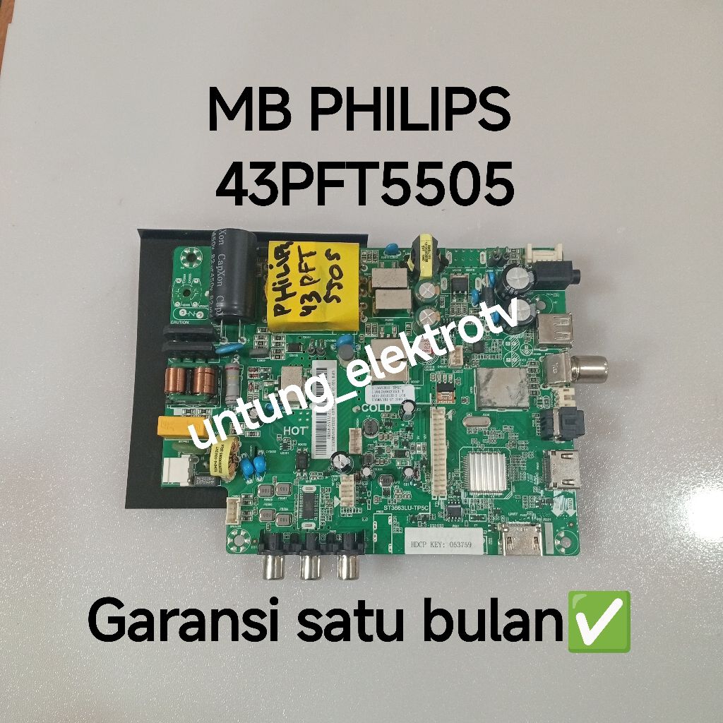MAINBOARD TV PHILIPS 43PTF5505 MB-MOTHERBOARD-MOBO-MODUL MESIN TV LED PHILIPS 43PFT5505