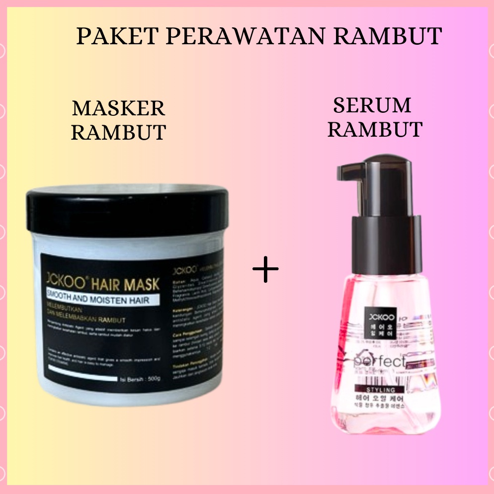 Terbaru JCKOO BPOM HAIR SERUM  IMAGES Hairmask Vitamin Pelurus Rambut Tanpa Catok