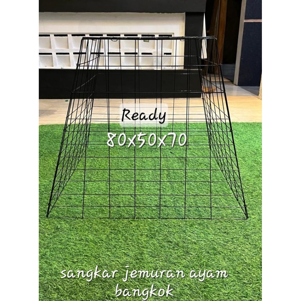 SANGKAR AYAM BANGKOK PIRAMIDA( kandang jemuran ayam)
