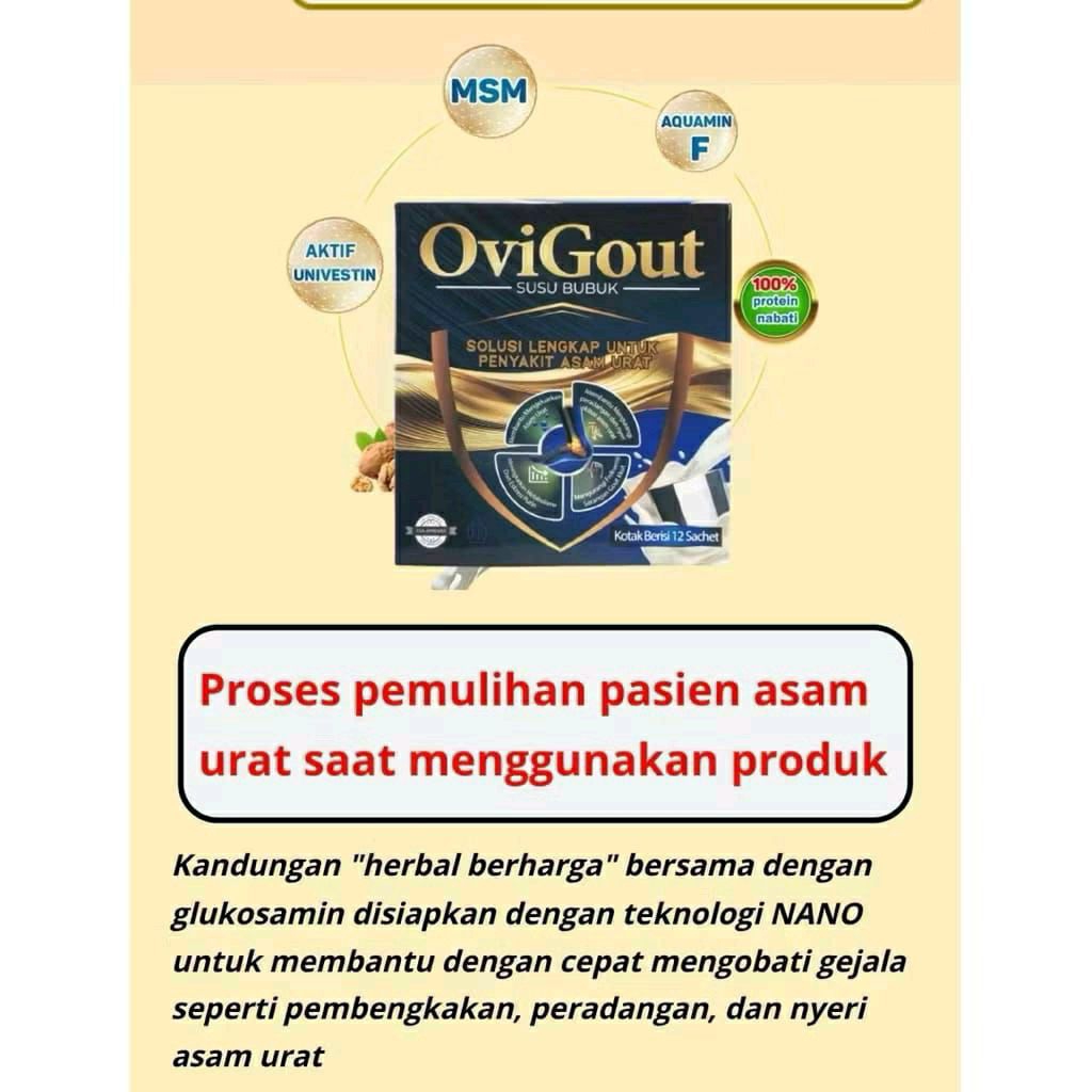 

OVIGOUT PREMIUM MILK Atasi Asam Urat Nyeri Otot & Tulang Sendi