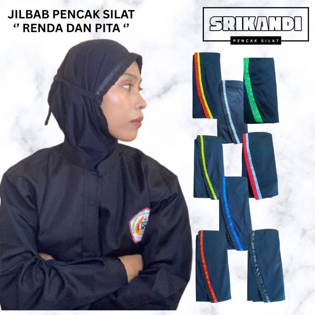Jilbab Pencak Silat Jilbab Olahraga , kerudung silat - SRIKANDI PENCAK SILAT