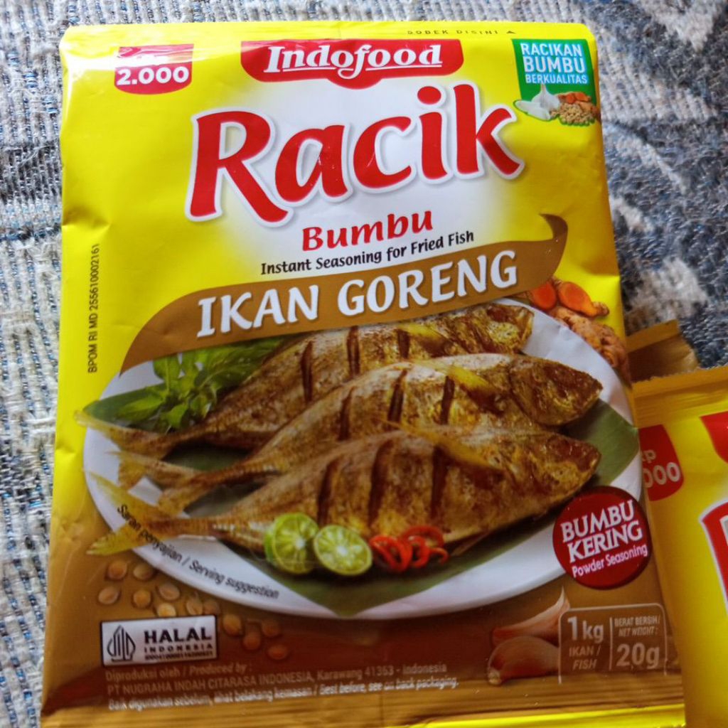 

Racik Bumbu Ikan Goreng 26gram (1renteng isi 10pcs)