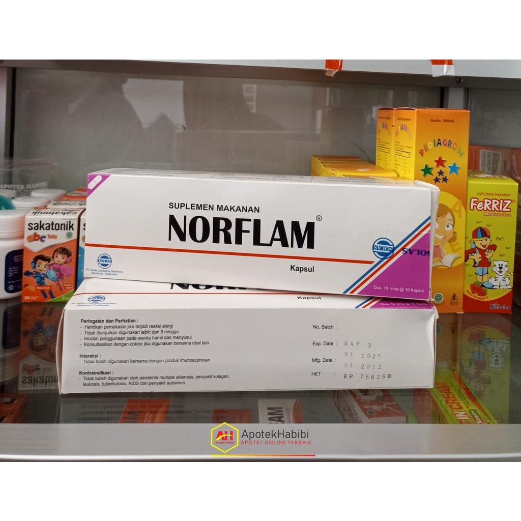 NORFLAM Norflam norflam isi 10 Kapsul Per Strip-meredakan inflamasi atau pembengkakan - Solas