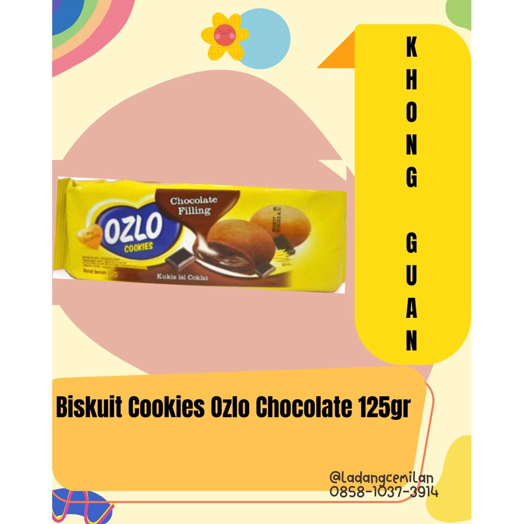 Biskuit Khong Guan Ozlo Cookies Coklat 125gr