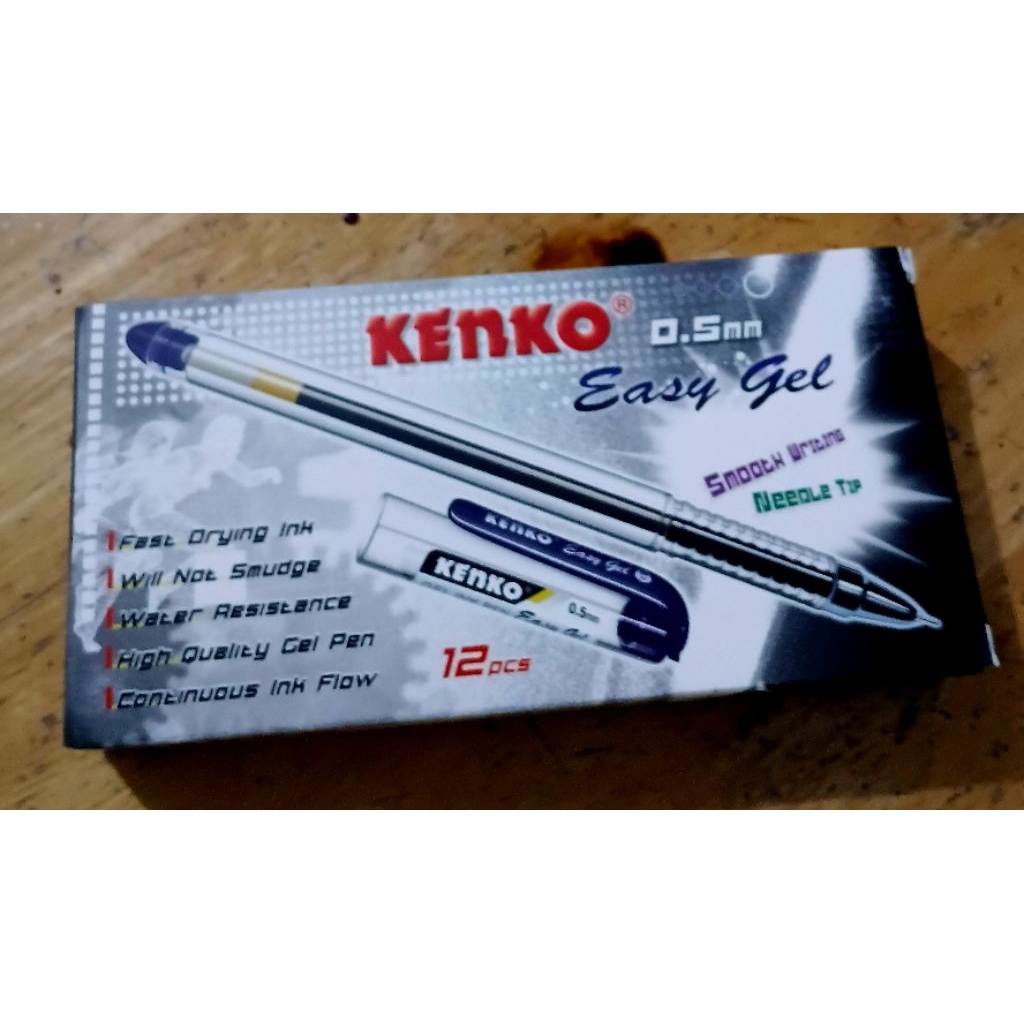 

Pulpen Hitan Kenko Easy Gel isi 12