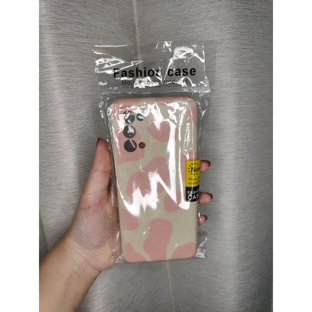 Case Oppo Reno 5 Motif Sapi Pink Putih – Cute & Stylish